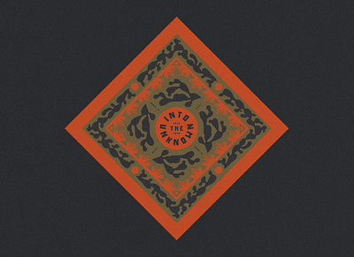 "Into the Unknown" Bandana bandana branding desert design font illustration jamescoffman lockup logo vector