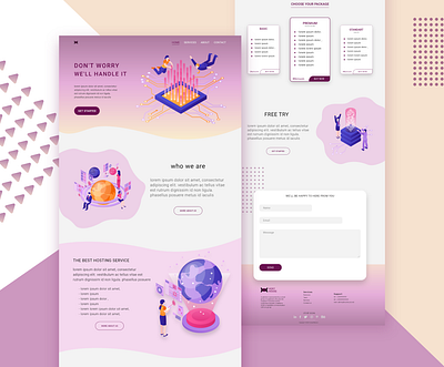 Website landing Page design adobe xd design landing page ui ui design ux ux design webdesign