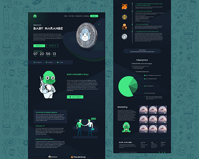 Crypto Coin Landing Page adobe xd design landing page ui ui design ux ux design webdesign