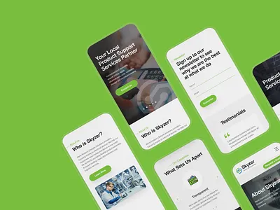 Skyzer Mobile View brand identity branding mobile mobile view responsive skyzer ui ui design user experience ux uxui website website design