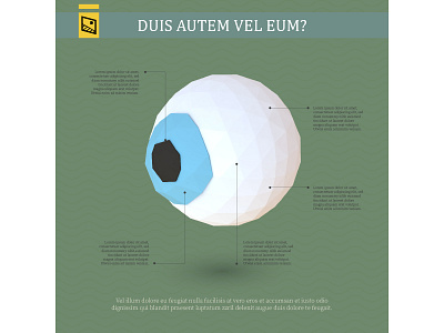 Giant Eyeball 2d 3d 3d art anatomy app c4d cinema 4d design e book eye eyeball icon illustration infographic isometric logo low poly lowpoly ui vector