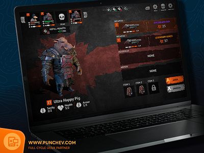 Mutant Year Zero: Road to Eden UI Design branding design gui icons illustration interface logo punchev ui ux