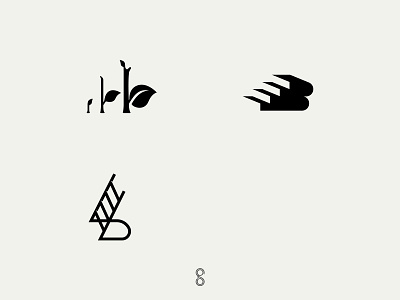 b/B logo-mark bb business design growth letter logo mark minimal monogram partner simple typography