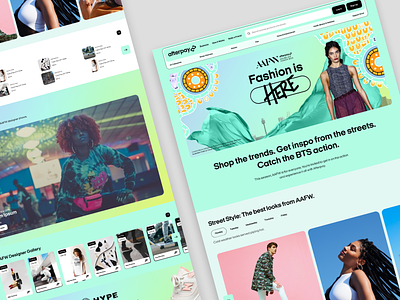 Afterpay Fashion is HERE Landing Page aafw after pay branding design fashion landing page ui ui design user experience user interface ux ux design webdesign website