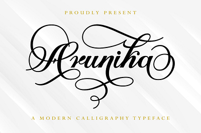 Arunika - Modern Calligraphy Font branding calligraphy design font type design typeface typography