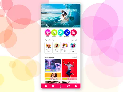 Contest app concept app concept contest ui ux