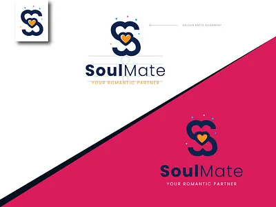 Soul Mate Logo Design branding colorful creative heart logo logodesign love minimal modern professional s logo