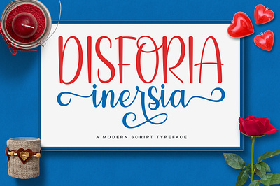 Disforia Inersia - Modern Script Font branding calligraphy design font illustration logo type design typeface typography