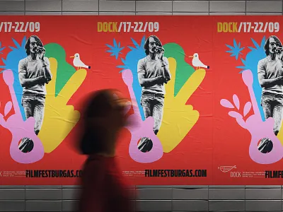 DOCK film festival branding bulgaria design identity