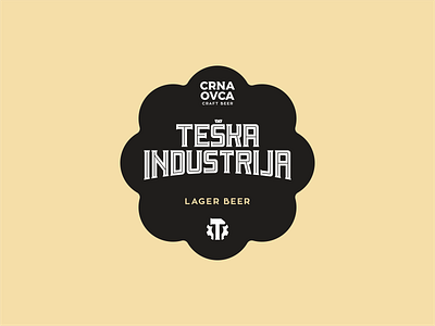 Teska Industrija label branding brewery cog craft beer design font graphic design hammer icon icon set illustration industry ipa beer label logo mark symbol typo typography vector