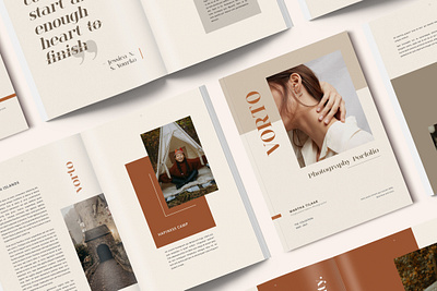 VORTO Photography Portfolio canva portfolio catalog catalogue creative layout editorial imagebook indesign template layout design lookbook minimalist modern modern portfolio multipurpose design photography portfolio print design professional layout template design templates