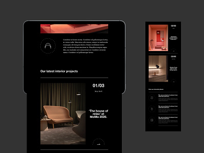 Interior Design Newsletter for MailUp - Part 3 architect architectural architecture black brutal brutalism dark email helvetica interaction interiour design living moma newsletter projects scandinavian ui ux web website