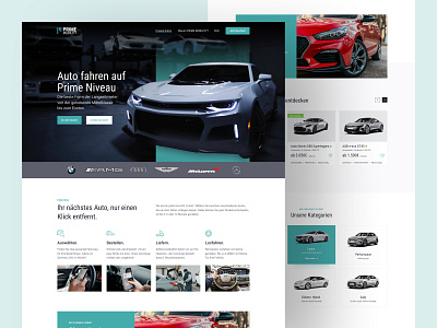 Prime Mobility - Car Renting Platform auto automobile buy car clean design feet futuristic luxury modern new popular rent rental renting sell ui user experience vehicle website