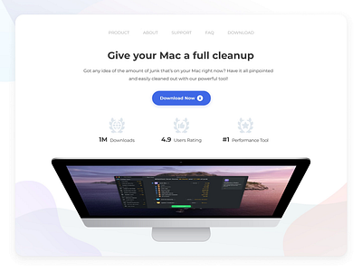 App landing page animation imac landing mac macbook web web design website