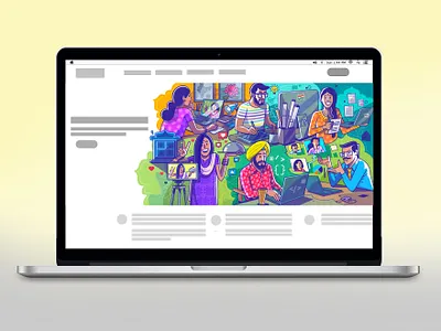 Entrepreneur of India branding expression illustration india satishgangaiah vis