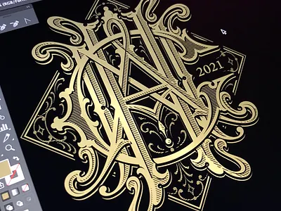 "CHAN" monogram - vector