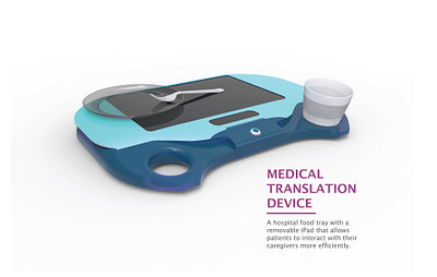 MedBuddy 3d 3d modelling concept design designer hospital industrial design keyshot medical medical device solidworks tablet translation translator