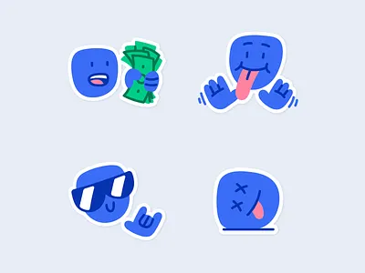 Crypto Stickers cool cry crypto dead editorial hand drawn illustration illustrator minimal sad sleep stickers take my money vector