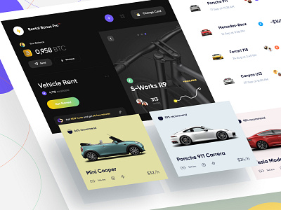 Car Rental App app banking car clean crypto dashboard design fintech interface landing minimal mobile product design rental ui user experience user interface ux web web design