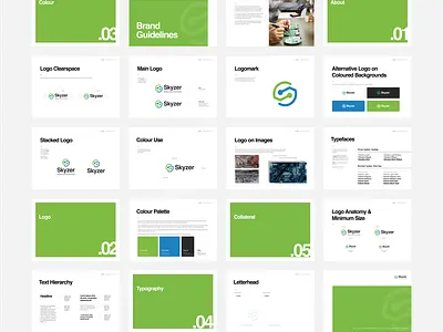Skyzer - Brand Guidelines brand brand guidelines brand identity branding design guidelines layout logo skyzer style guides