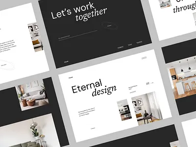 Visual - Web Design for Interior Design ] animation clean clean design design studio interior interior design landing landing design landing page minimal motion scroll ui ui design ux design web web design