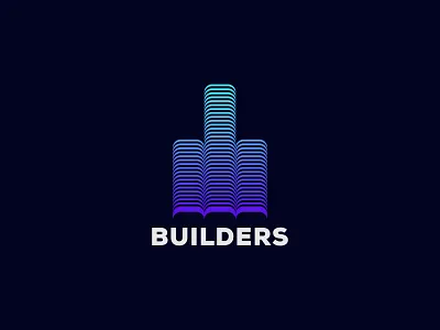 Construction Logo Mark - Building Logo Mark brand identity branding building logo construction logo consultant logo design flat gradient home logo house logo illustration landmark logo logo logo design logo designer minimal modern modern logo real estate logo vector