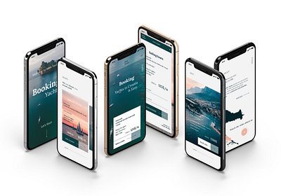 Mobi website Boooking Yachts 2021 book branding concept design ecommerce minimal mobil mobile version mobiversion site webdesign