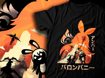 Genshin Impact Amber T-shirt amber anime diluc gaming gaming t shirt gaming t shirt geek geeky genshin impact genshin impact amber genshin impact elements jrpg klee manga nerd pyro element rpg t shirt video game waifu