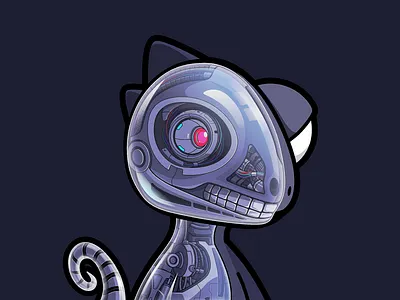 Shot #18950685 chameleon dragon future graphic design illustration mechanical metavers nft robot technology terminator 插图 设计