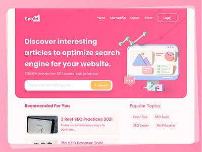 UI Design Exploration - SEO Publishing Platform app design icon product design ui uiux ux web web design