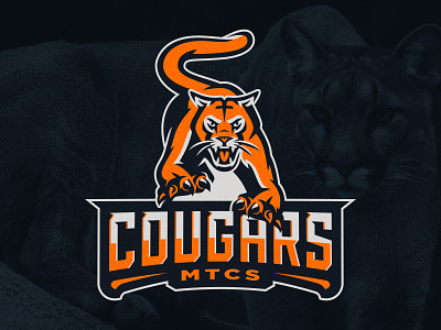 MTCS Cougars | Rebranding – 01 athletics bold brand identity branding clean cougar cougar mascot custom type illustration logo mascot mascot design school sports sports branding sports logo tennessee vector
