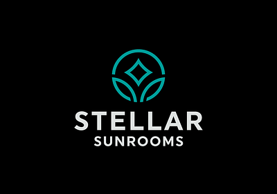 Stellar Sunrooms branding construction flower identity logo nature plant rebrand shelter star stellar sun sunroom