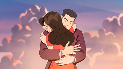 Hugs 2dart 2ddesign art character design character development couple family graphic design hugs illustration love vector