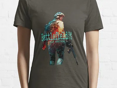 Battlefield 2042 Standard Print Clothing GRAPHIC T-SHIRT Essenti battlefield items branding graphic design logo motion graphics redbubble t shirt باتل فايلد