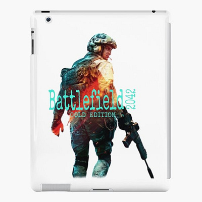 Battlefield 2042 Design For iPad skins iPad Case & Skin branding graphic design logo m4 m4hv motion graphics redbubble