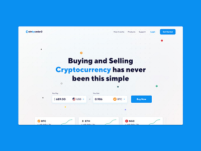 Crypto Trading Platform crypto cryptocurrencies design designer exchange landing page productdesign ui