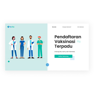 Pendaftaran Vaksinasi Terpadu figma prototype registration ui vaccine