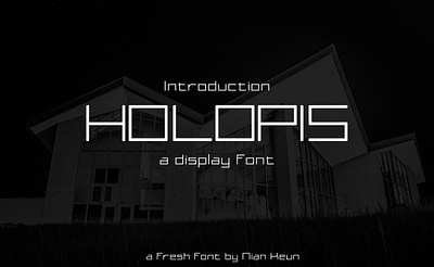 Holopis - a Display Font display fonts mono tech