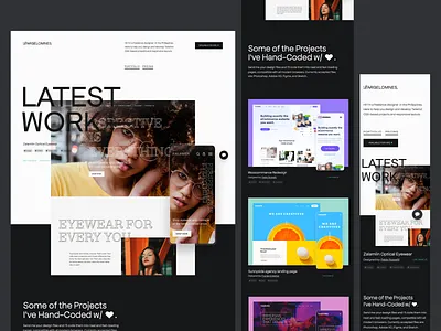 Portfolio landing page portfolio ui web design
