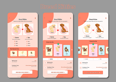 Breed Kittens branding design illustration logo ui ui design uidesign ux ux design vector