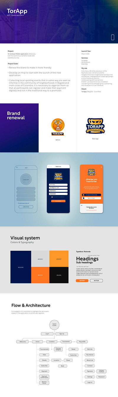 TorApp - Tournament mobile App branding desiginspiration illustration ios logo mobile app profile sports ui user flow ux vector web