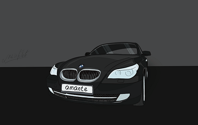 BMW - Wolf black bmw car cartoon dream illustration ipadproart procreate art wolf