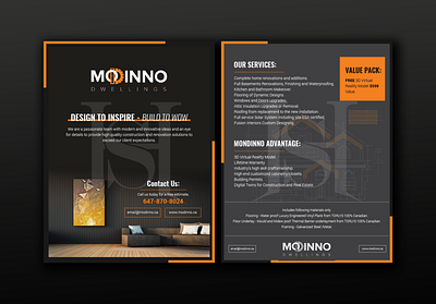 Modinno Flyer flyer flyer design home flyer interior design modern flyer real estate flyer