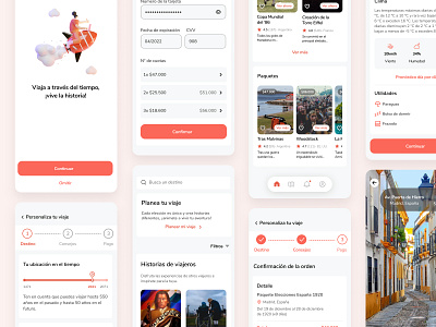 Time Travel App design figmadesign tracking travel travel app ui ui design ui inspiration user userinterface