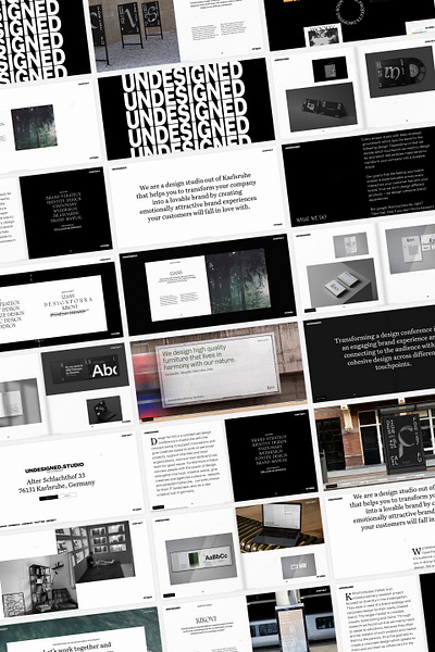 UNDESIGNED – IDENTITY & WEBSITE agency art direction designstudio editorial grid identity layout portfolio typography