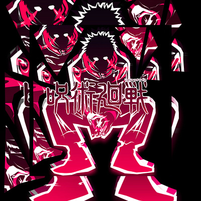 Jujutsu Kaisen digitalart illustration vector vector artwork vector design vectorart