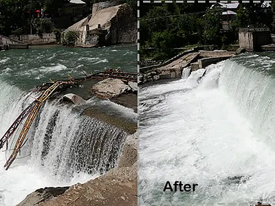 water fall correction