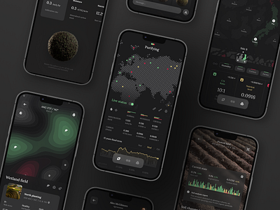 Field Monitoring App Design Concept agriculture agro analytics app app design concept countryside crops design farm farming fields green map monitoring nature smart app ui visual design vegetation weather