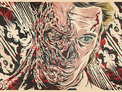 001 80s art drawing illustration procreate retro strangerthings texture vintage