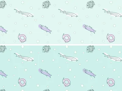 fish pattern a fish design illustration line art pattern vector